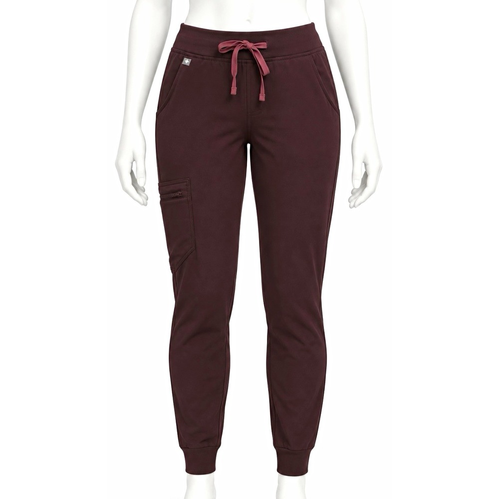 FIGS Women's Zamora Scrub Jogger Pants Medium Petite M Expresso Brown